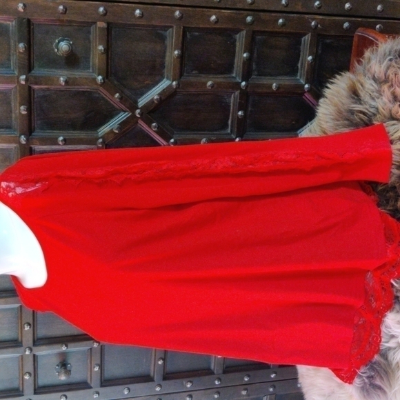 𝅺Holiday must! Cuddle up in this super soft peekaboo lace♥️ sweater. - Picture 1 of 3